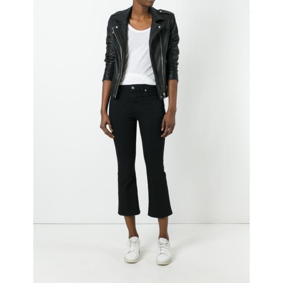 Golden Goose Funny Cropped Flare Black Jeans 27 - Picture 1 of 6